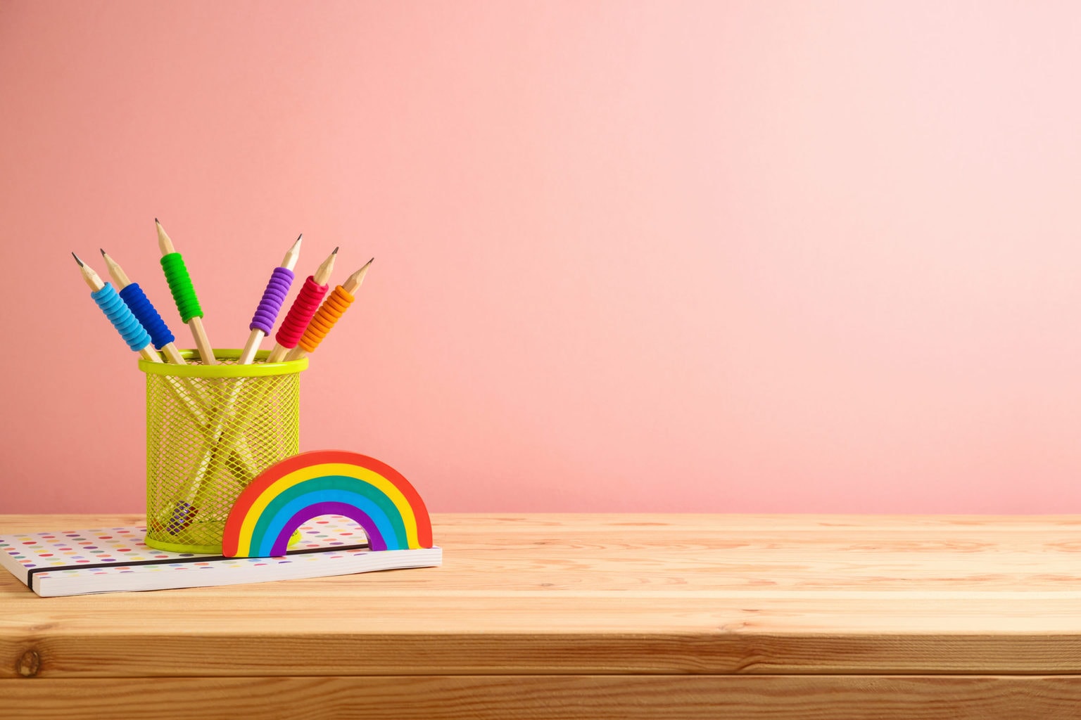 rainbow pencils diversity, equity, and inclusion in marketing.