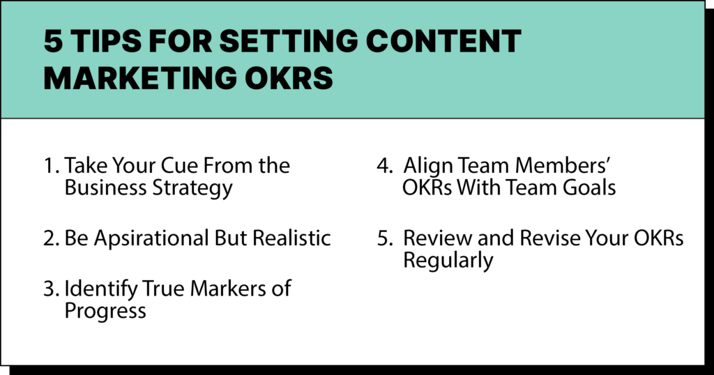 5 Tips to Setting Content Marketing OKRsg OKRs