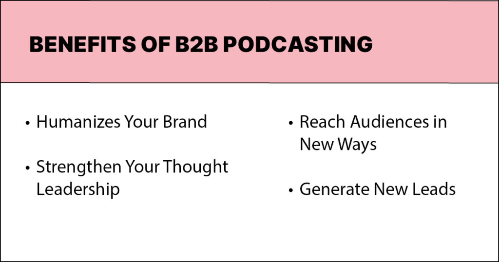 Benefits of B2B Podcasting
