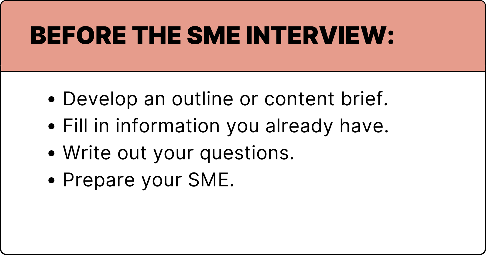How to Conduct a Subject Matter Expert Interview - Managing Editor