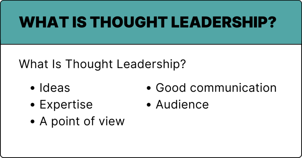 What Is Thought Leadership?